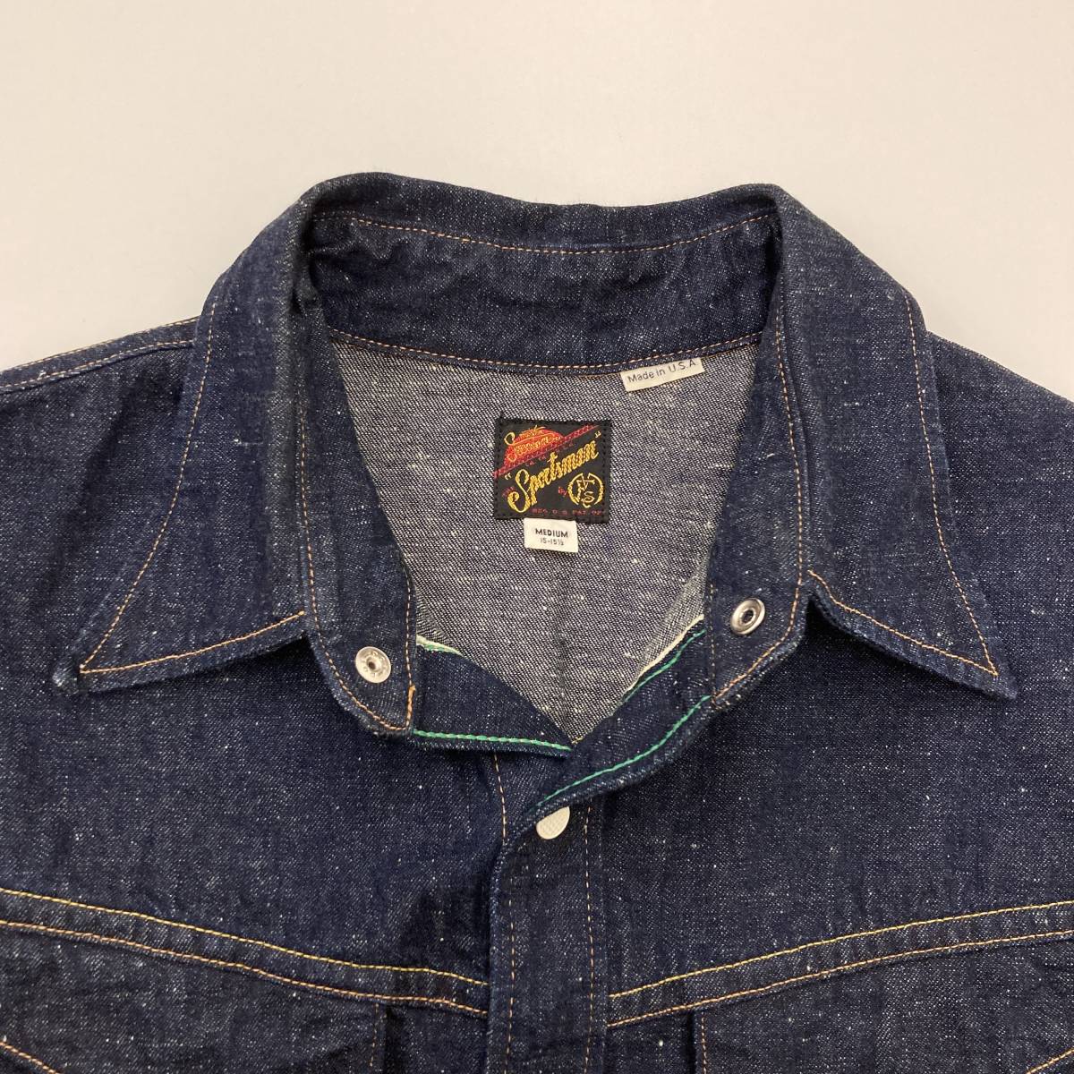 MISTER FREEDOM×SUGAR CANE デニムシャツ 東洋 USA製 MFSC MISTER FREEDOM × SUGER CANE デニムシャツ USA製 濃紺 Mサイズ