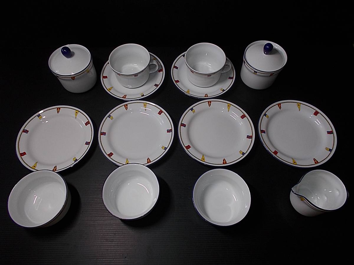 □ リチャードジノリ インペロ カメリア カップ＆ソーサー 6客セット