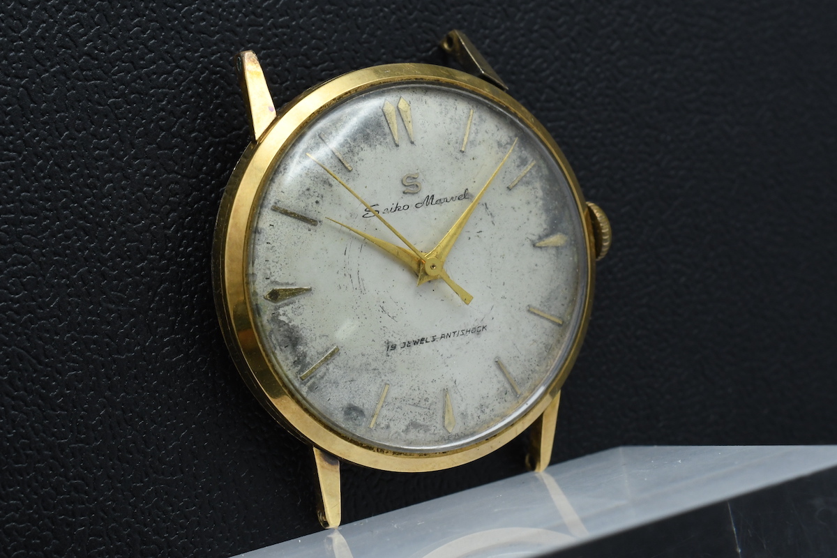 ジャンク Seiko Marvel K18 Ref：14036M セイコー マーベル 18金 手 