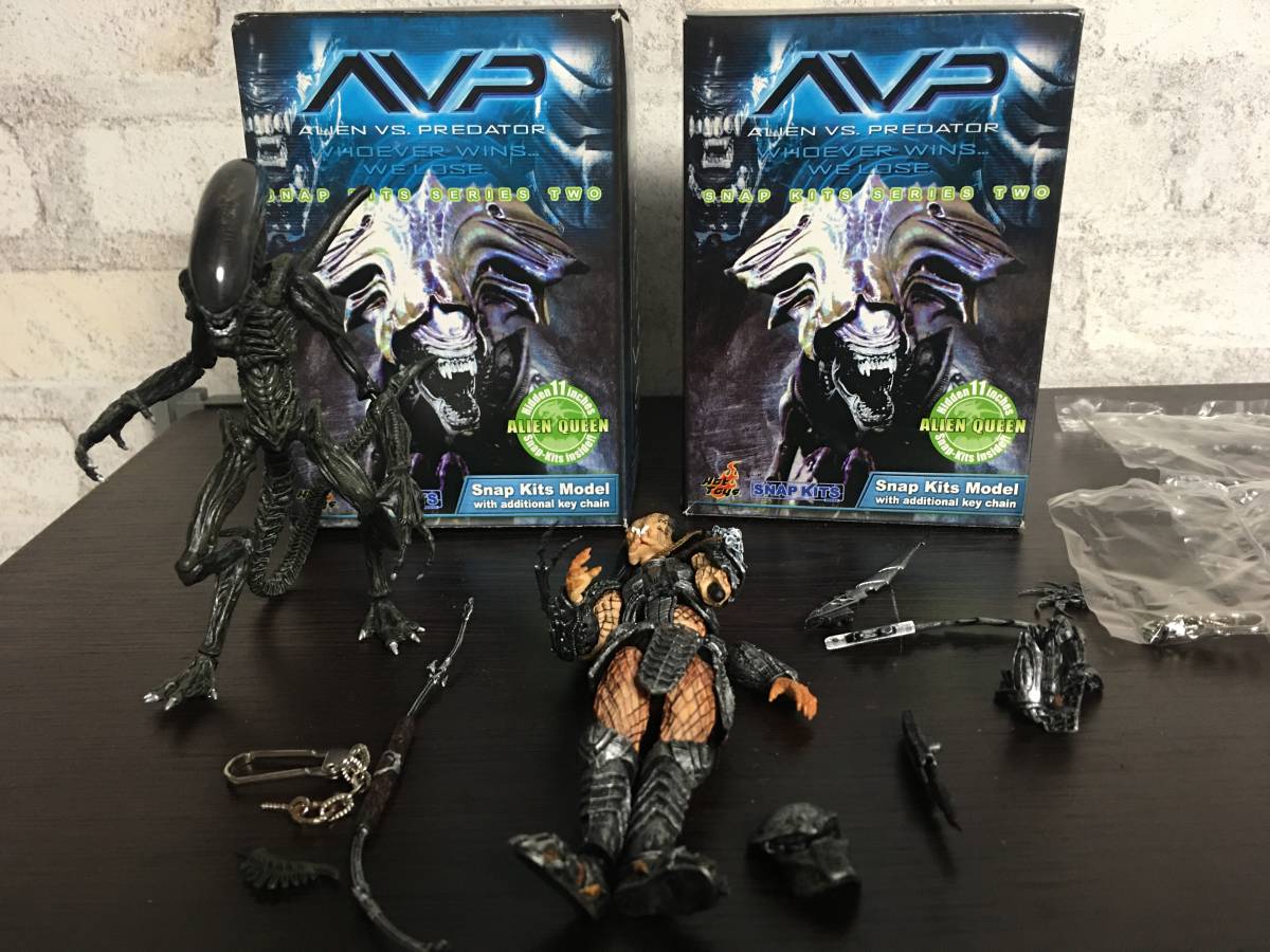 美品　未開封　ホットトイズ　エイリアンvsプレデター スナップキット HOTTOYS HOT TOYS SNAP KITS AVP エイリアン vs.プレデター スナップ