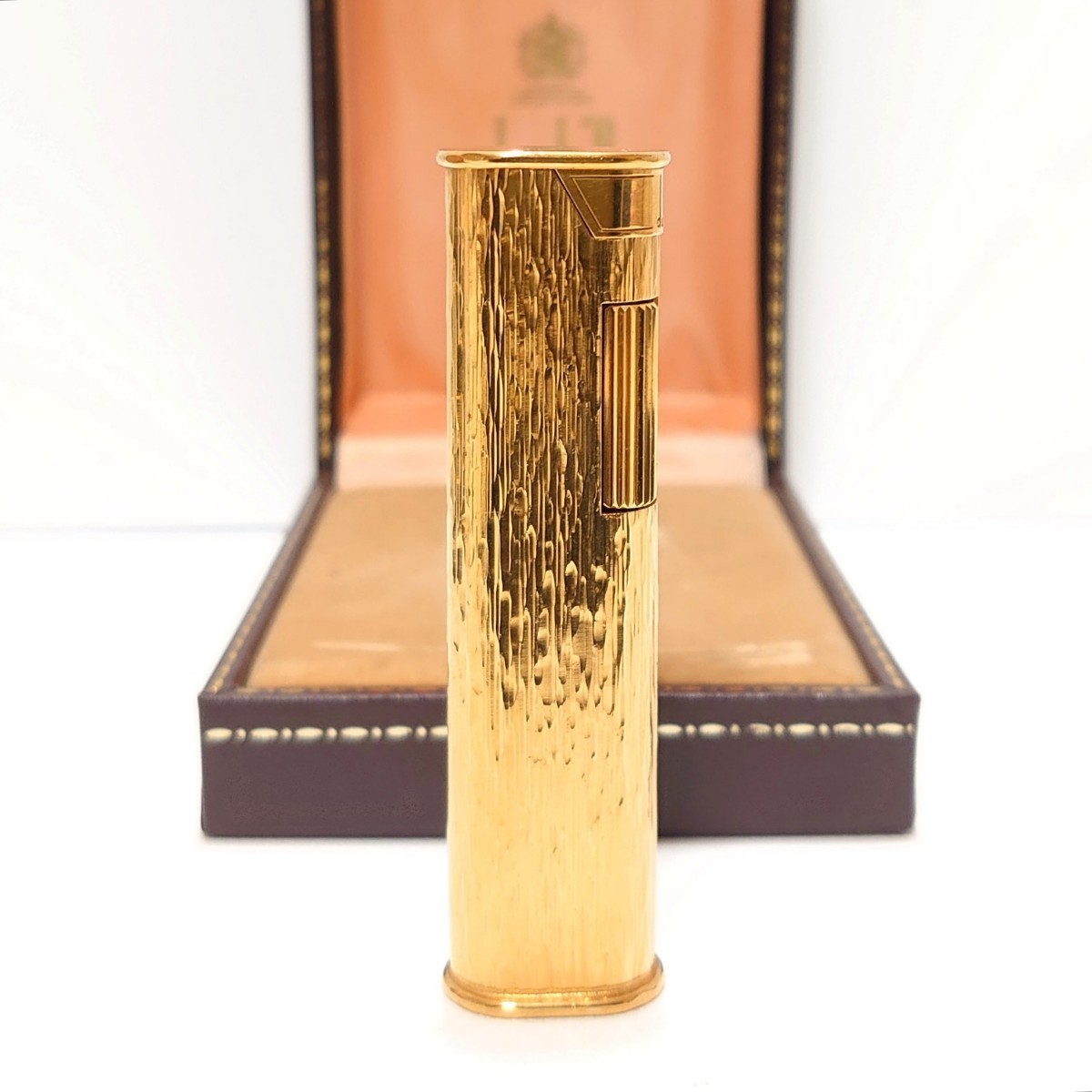 英国 dunhill ダンヒル ドレス ライター 純金張り GOLD 2点セット 