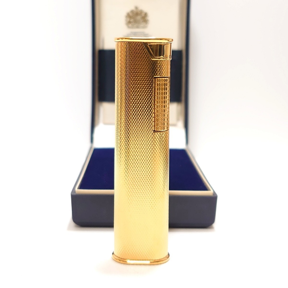英国 dunhill ダンヒル ドレス ライター 純金張り GOLD 2点セット 