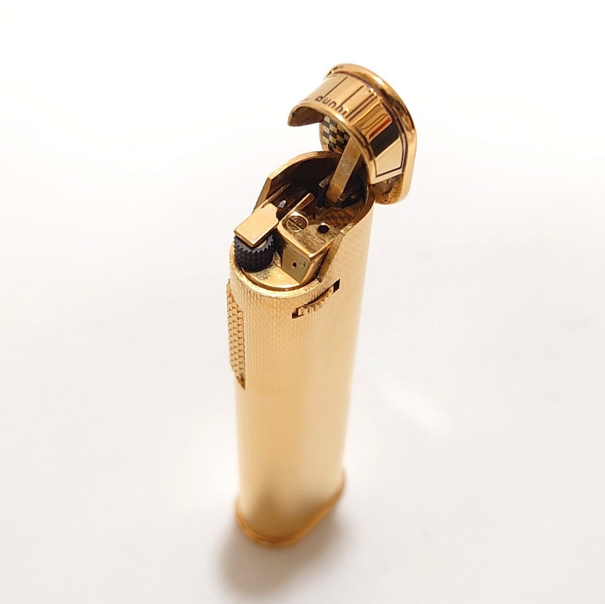 英国 dunhill ダンヒル ドレス ライター 純金張り GOLD 2点セット 