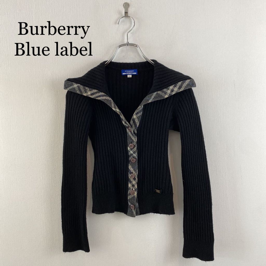 バーバリーブルーレーベル Burberry Blue Label ポンチョ サイズ38 M