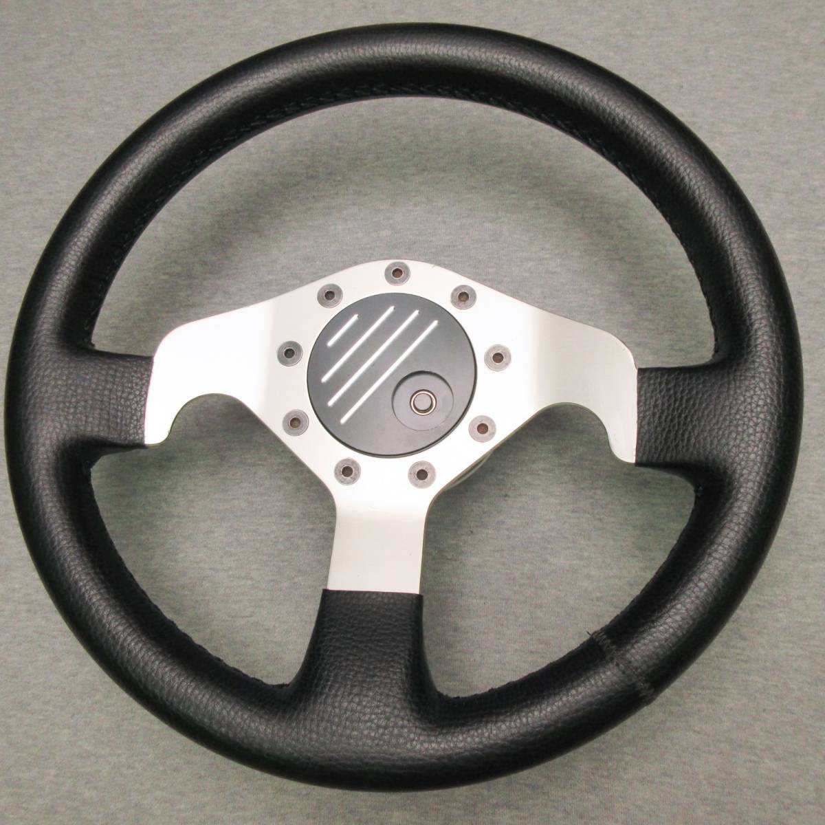 ミニトラックカスタム定番★フォーミュリング Formuling FUTURO 34φ黒レザー[Y3]USED極美♪ホーン&変換アダプターフルセット★Mazda B2200