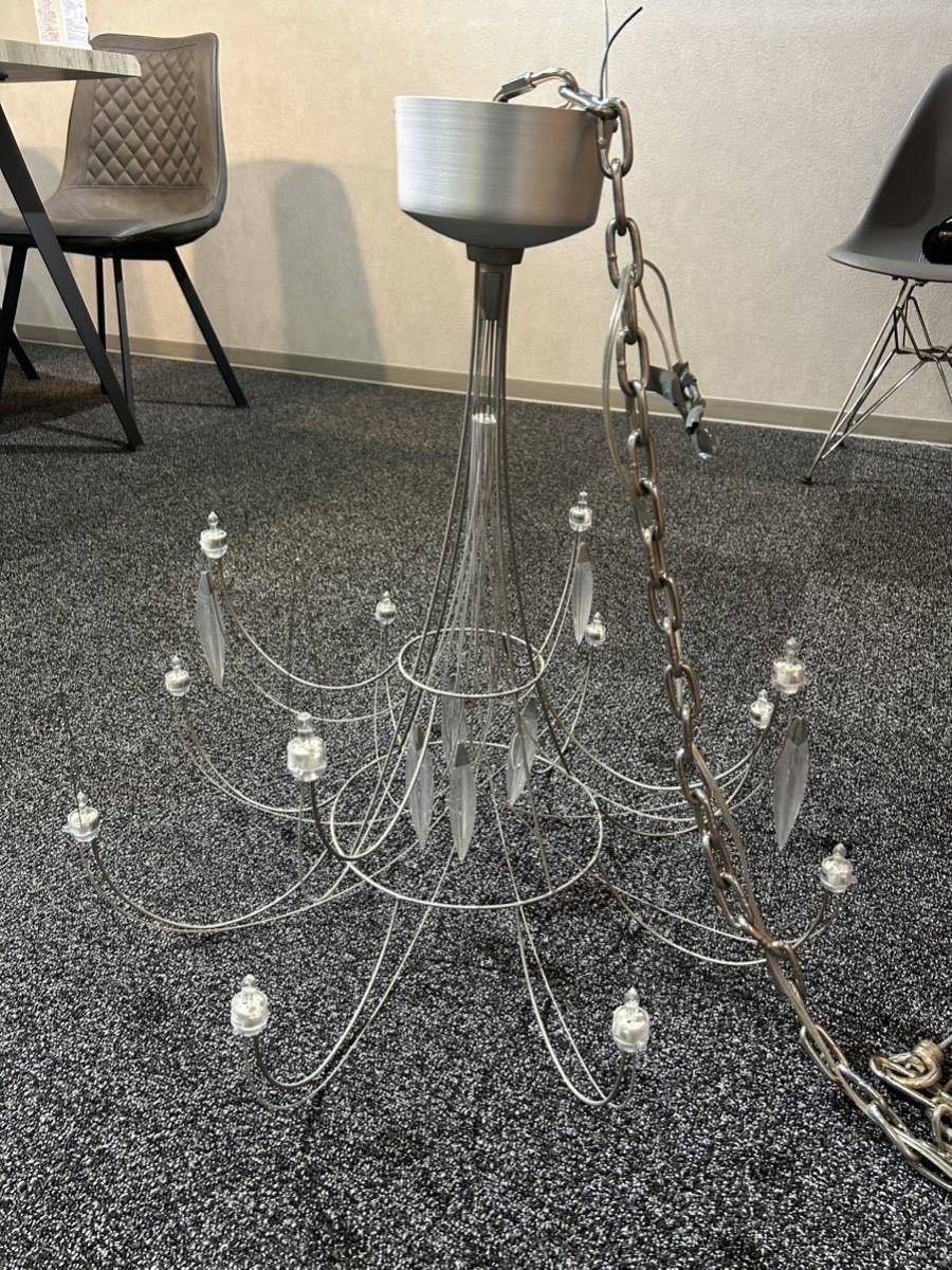 Baccarat/バカラ/シャンデリア12灯/Plume/プリュム/美品/サヴィネル 