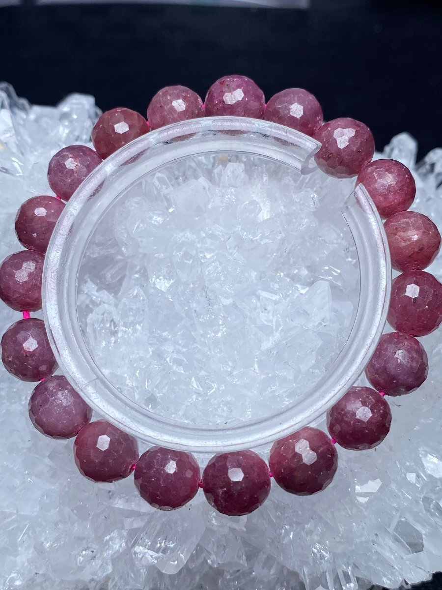 即決 1105f629 天然美品★【20Aルビー】★カットブレス 9.5-10mm（新品）