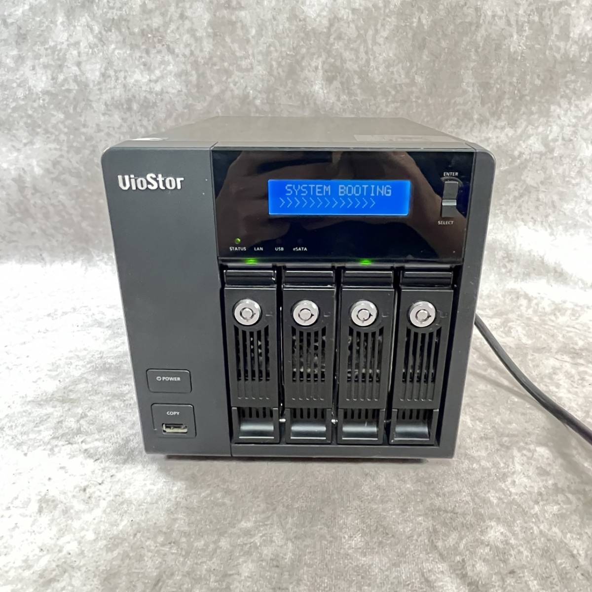 【通電確認済】QNAP キューナップ VS-4012 PRO VioStor ネットワーク・ビデオ・レコーダ ハードディスク1TB×31000、500GB、