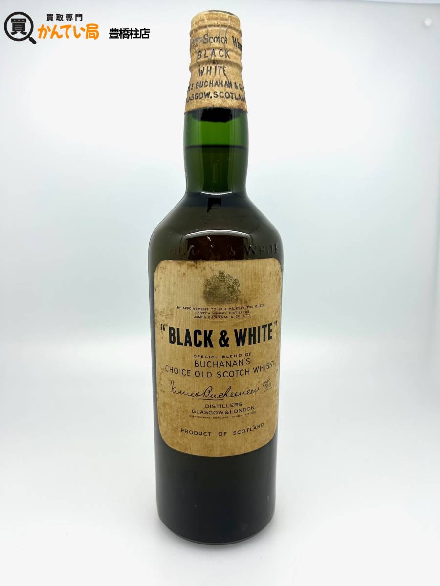 【未開栓】スコッチ ウイスキー BUCHANAN'S BLACK&WHITE ブキャナンズ ブラック&ホワイト ティンキャップ 古酒