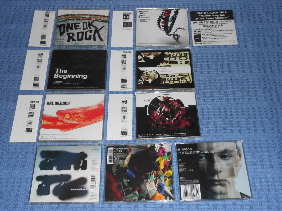 OK ONE ROCK CD ワンオク □ シングルCD サブスク無 The Beginning 全9