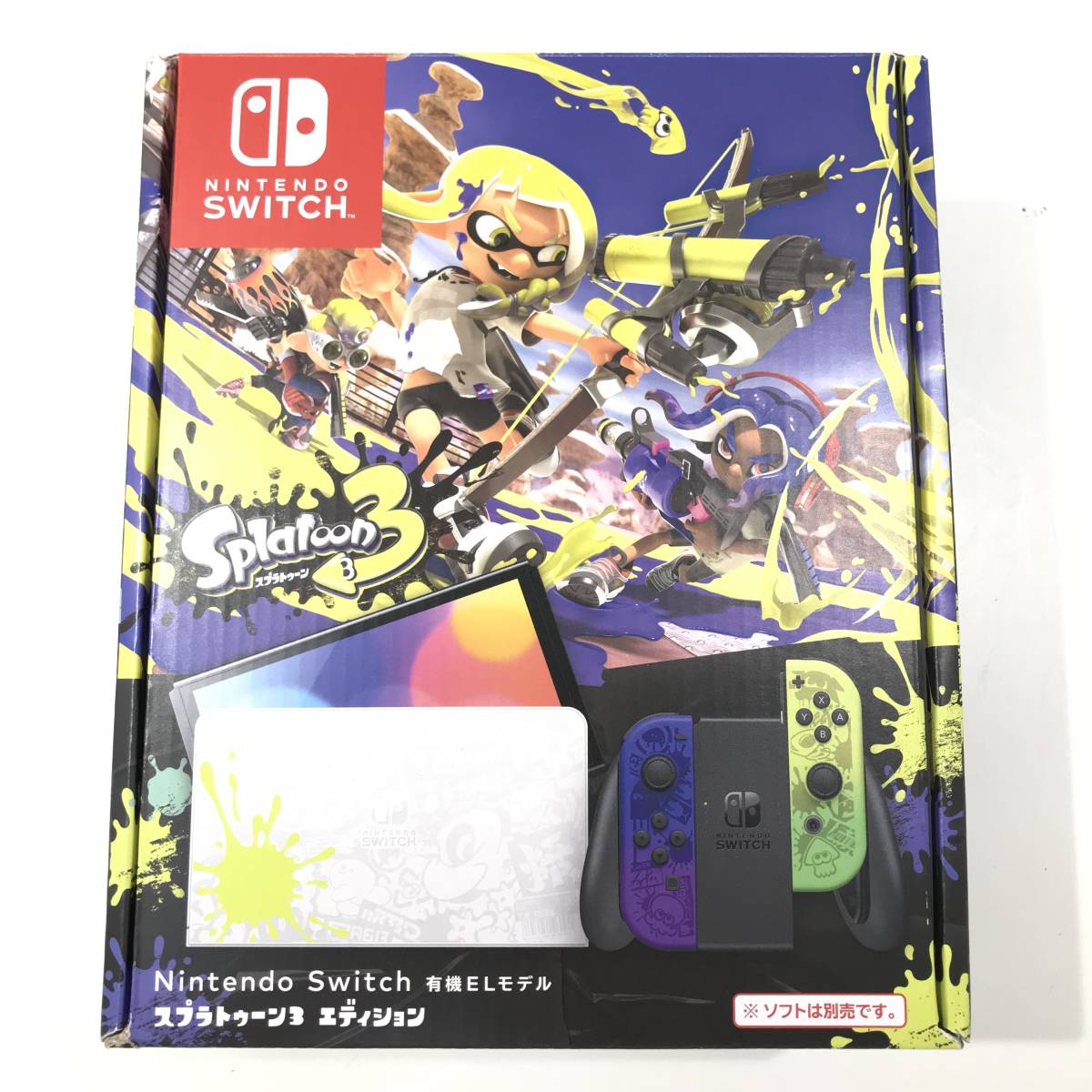 1円スタート 中古 店舗印無し switch 本体 有機ELモデル ニンテンドー スイッチ本体 Nintendo Switch 任天堂 スプラトゥーン3エディション