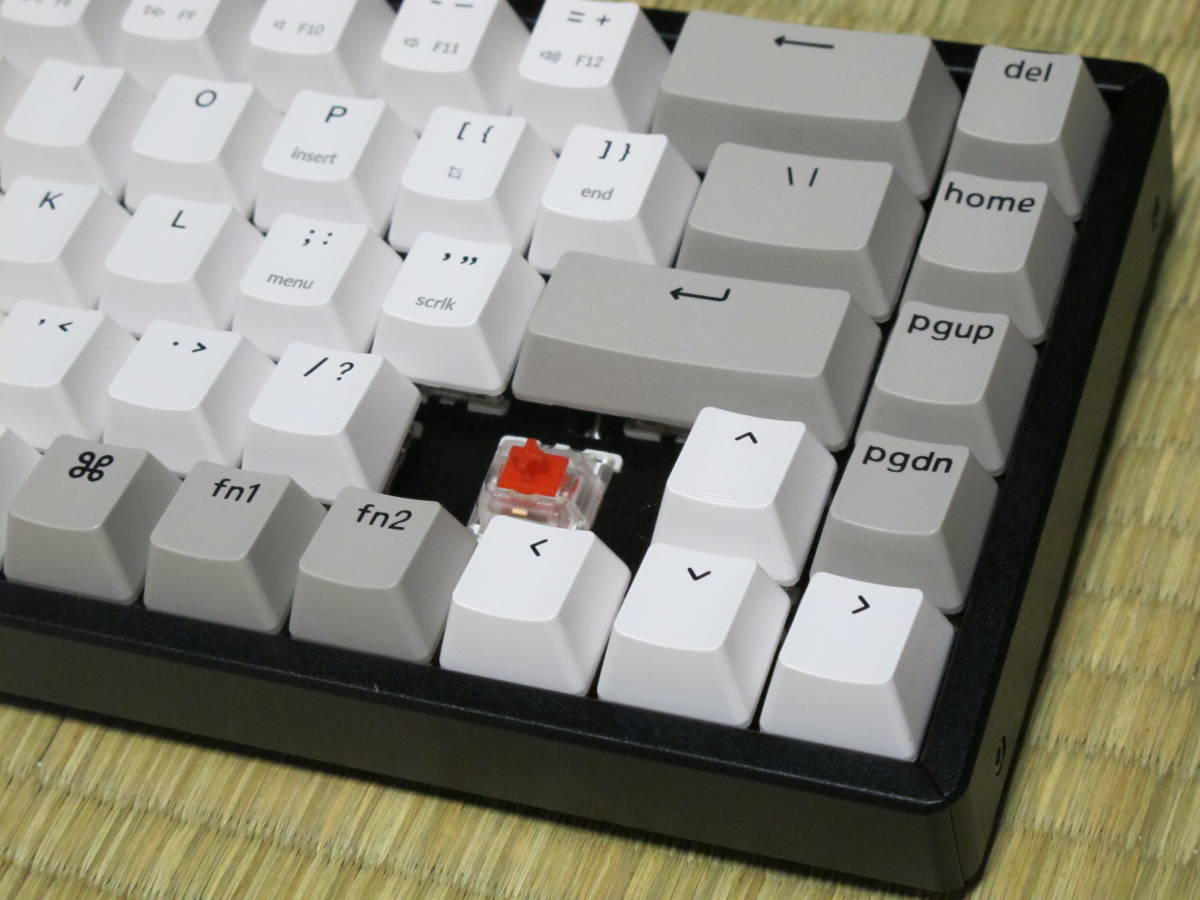 keychron K6 赤軸 US配列 アルミフレーム RGB ホットスワップ有 訳あり 
