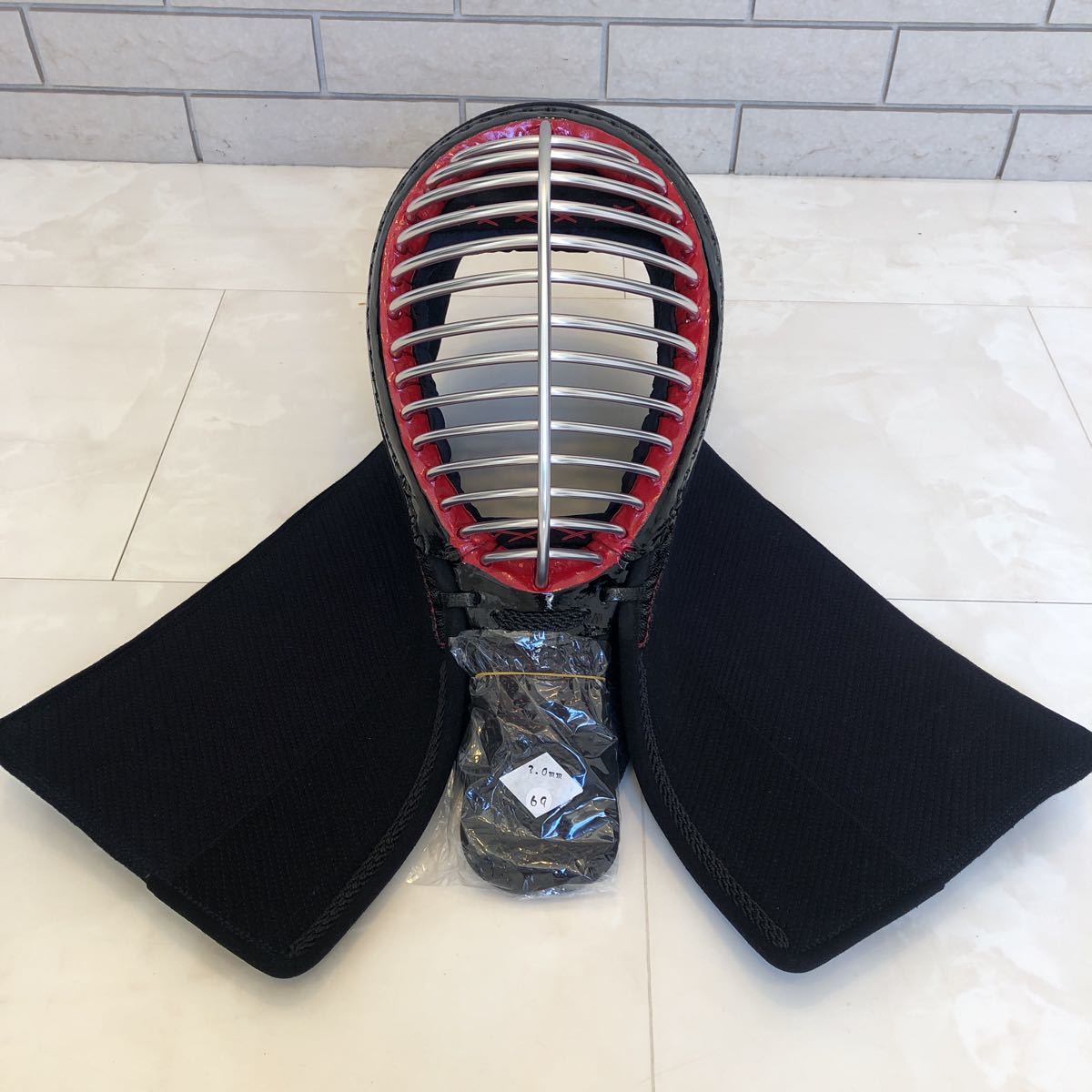 剣道　面　未使用品　3㎜ミシン刺し　サイズ69 _1