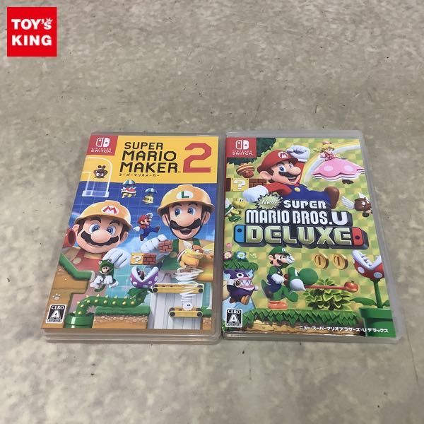 1円〜 Nintendo Switch ソフト スーパーマリオメーカー2 New スーパーマリオブラザーズU デラックス