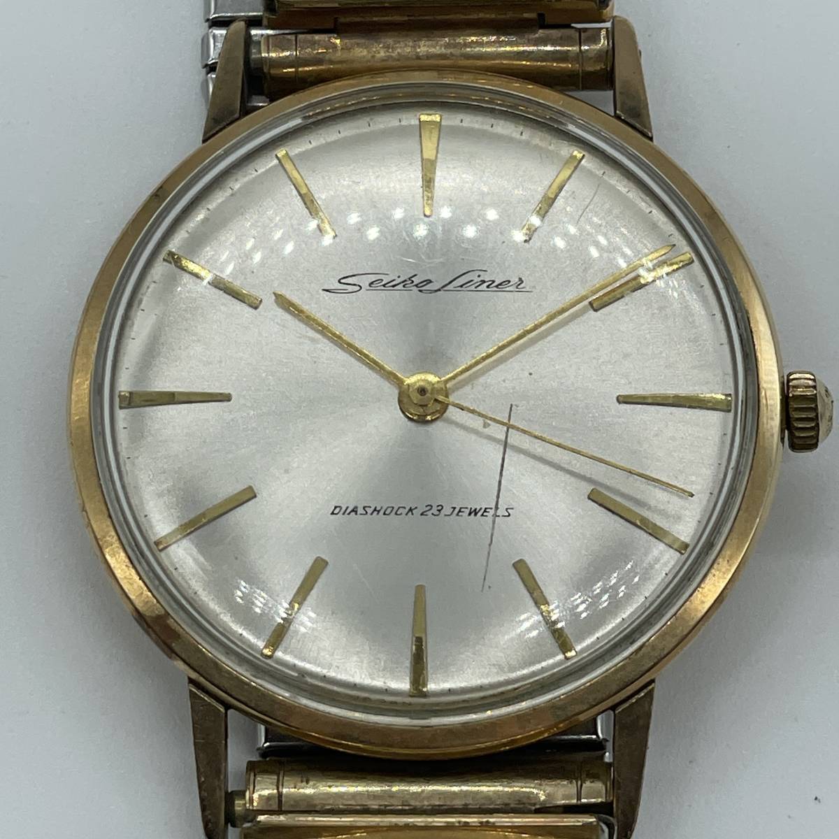 1円スタート】 【ジャンク】 SEIKO LINER J14069 23石 手巻き 腕時計 