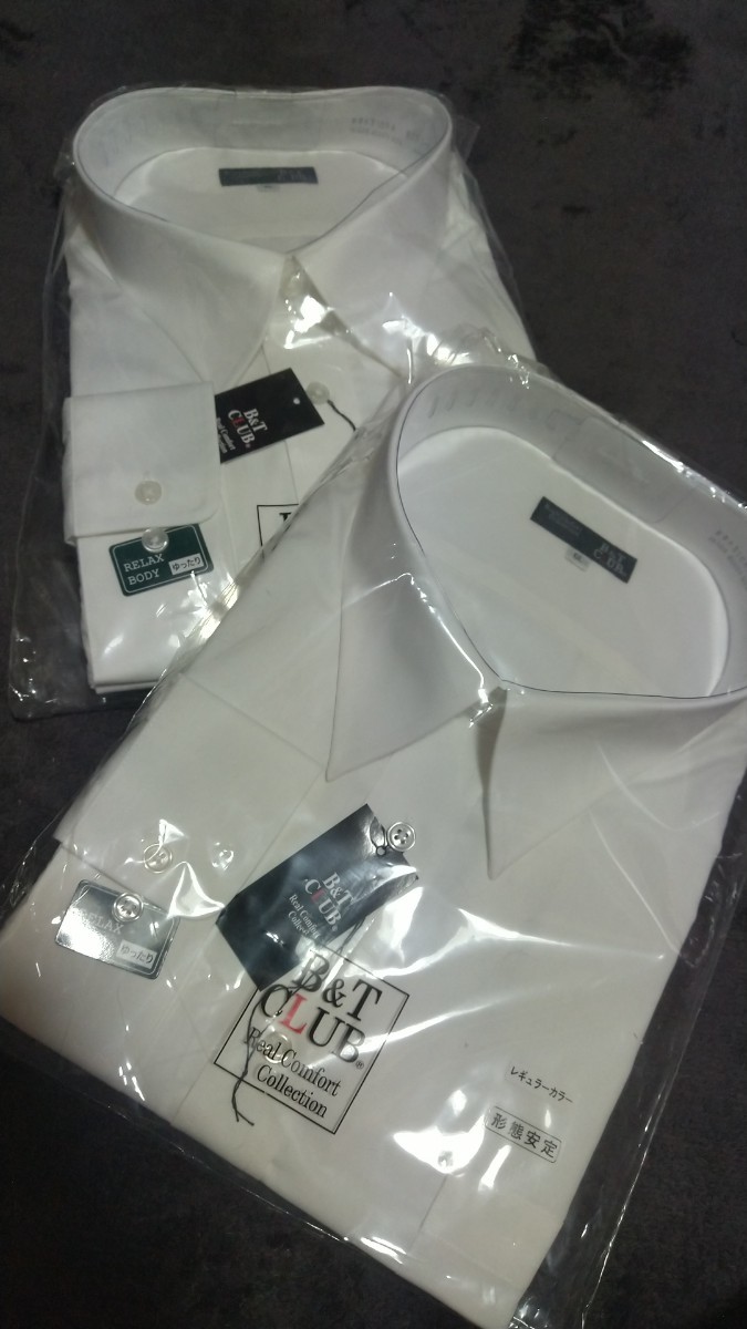 サカゼン　大きいサイズ　6L　長袖　ビジネスシャツ ワイシャツ　形態安定　白　2枚まとめて　未使用