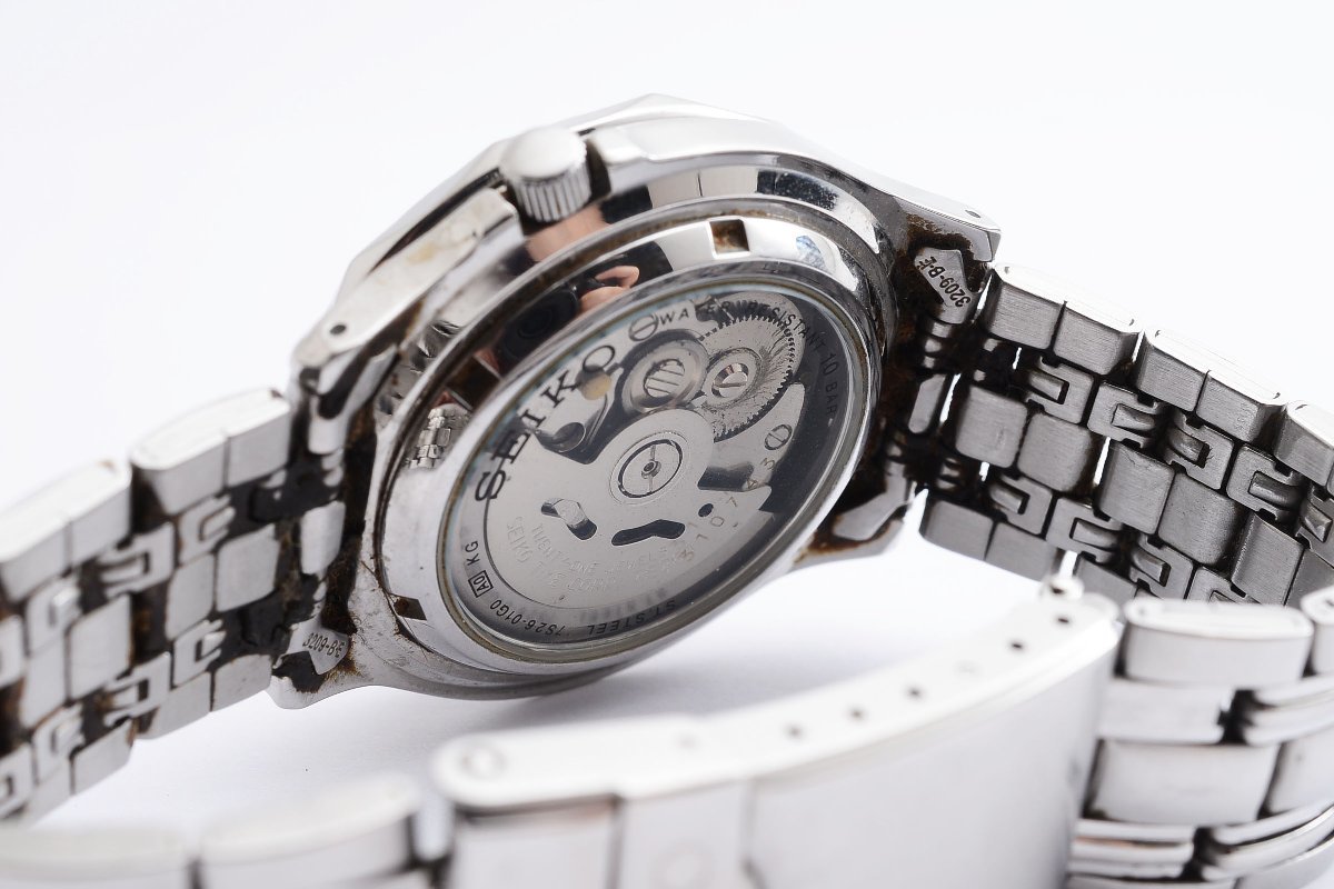 セイコー ファイブ スポーツ 裏スケ デイデイト 自動巻き メンズ