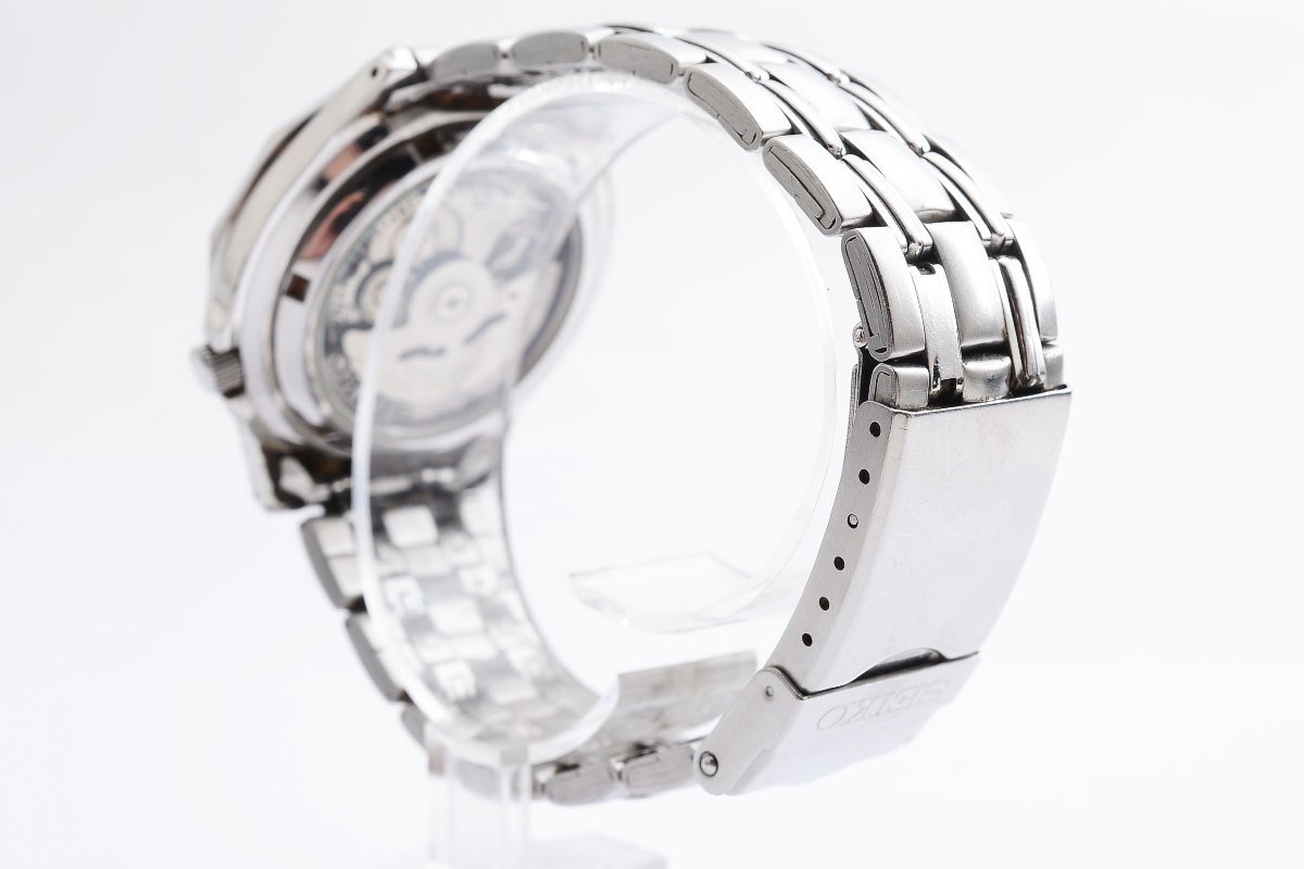 セイコー ファイブ スポーツ 裏スケ デイデイト 自動巻き メンズ