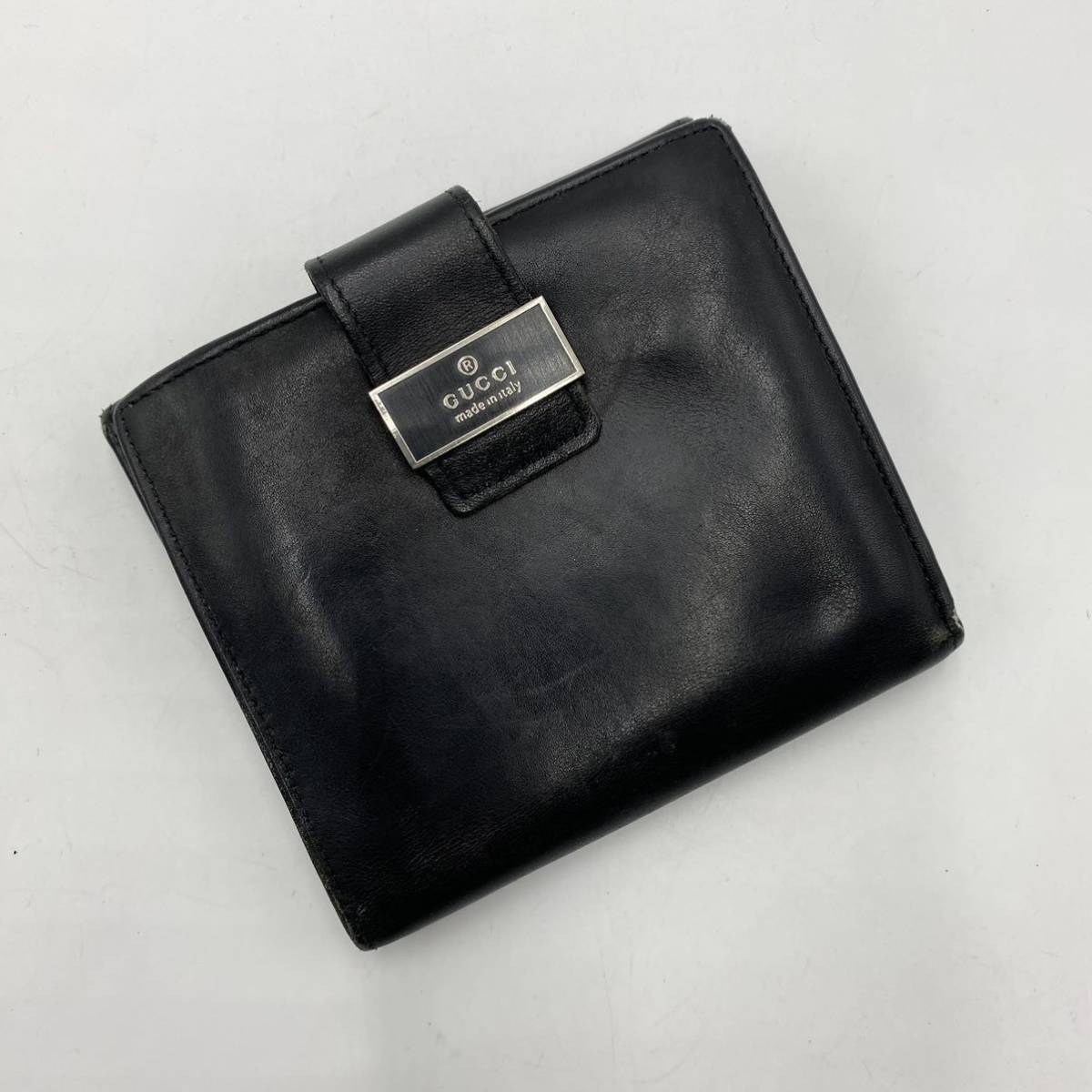 1円 〜【入手困難品】定価10万円 グッチ GUCCI 折財布 二つ折り財布 