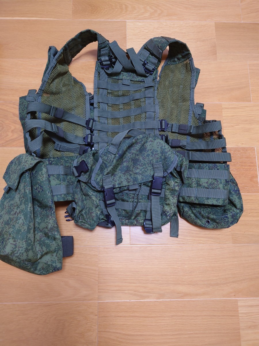 ロシア軍 実物 SOTNIC製 スカラ アサルトベスト デジタルフローラ 実