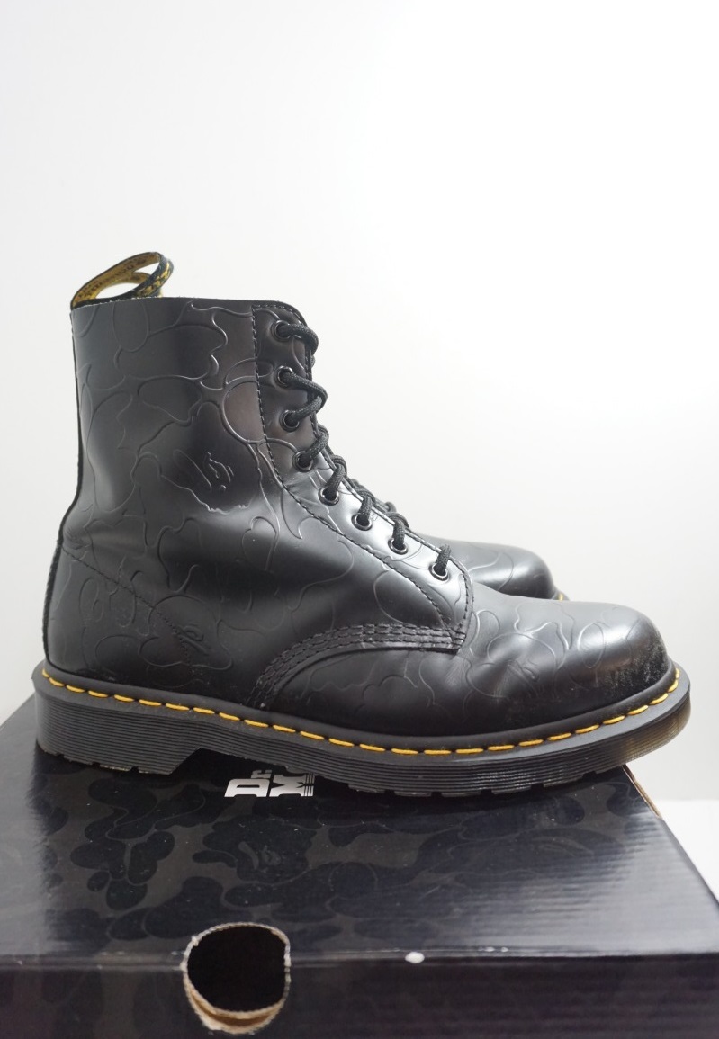 美品Dr.Martensドクターマーチン × A BATHING APEエイプ BAPE 1460 