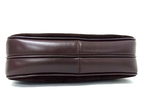 1円 GUCCI グッチ オールドグッチ ヴィンテージ インターロッキングG スエード クロスボディ ショルダーバッグ ブラウン系 AR0851