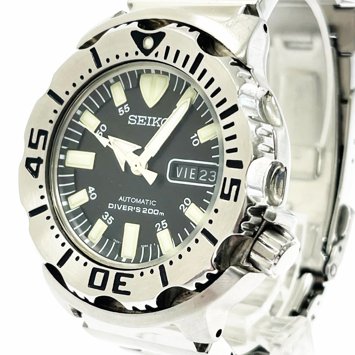 1円スタート】SEIKO セイコー 7S26-0350 ブラックモンスター 