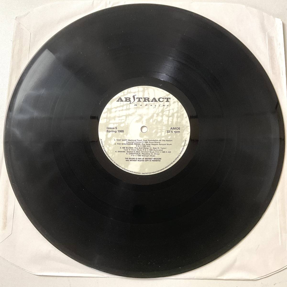UK Original レコード LP Abstract Magazine Issue 5 LIMITED Hand Paint SLV ...