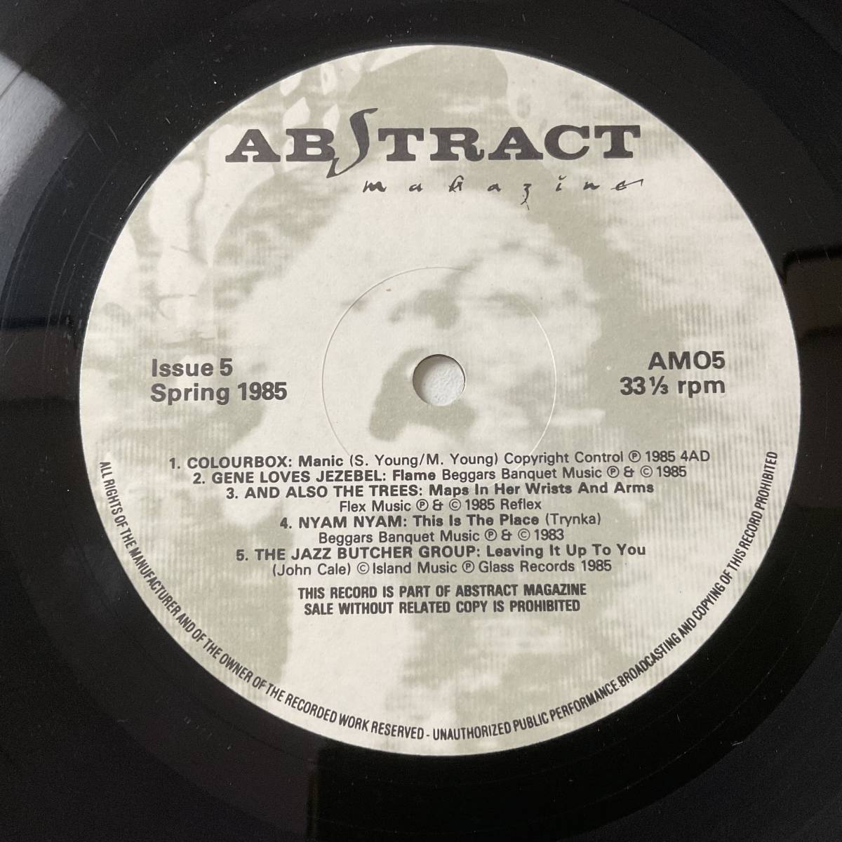 UK Original レコード LP Abstract Magazine Issue 5 LIMITED Hand Paint SLV ...