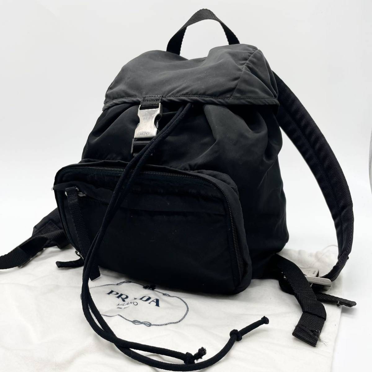 ①1円【レアモデル】PRADA プラダ ミニ バックパック リュックサック