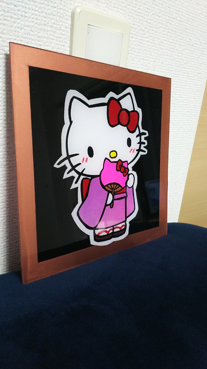 20㎝角厚さ２㎜ アンドン板 アンドン 点灯イメージ 女の子 デコトラ アートトラック トラック 看板_2