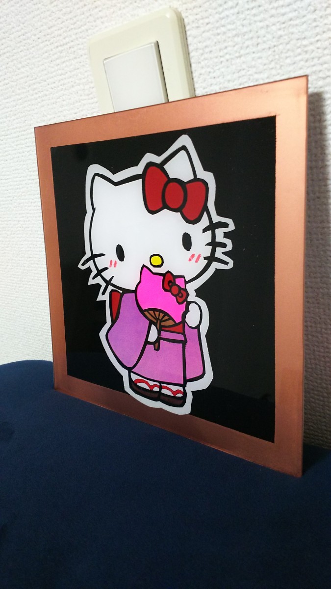 20㎝角厚さ２㎜ アンドン板 アンドン 点灯イメージ 女の子 デコトラ アートトラック トラック 看板_3