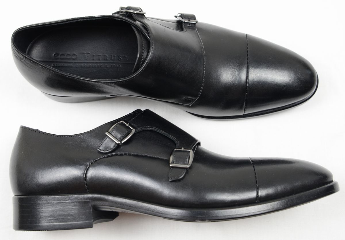 ECCO ブラック ダブルモンクストラップシューズ ECCO ブラック ダブルモンクストラップシューズ｜ECCO ダブルモンク