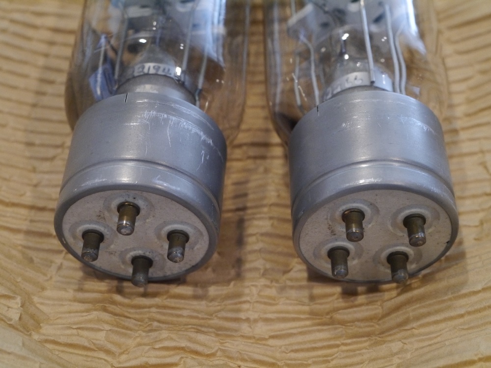 真空管 中古品 0 ＵＶ２１１／ＶＴ-４Ｃ ＧＥ製 ⁄ ペア(2本) - G.E.C