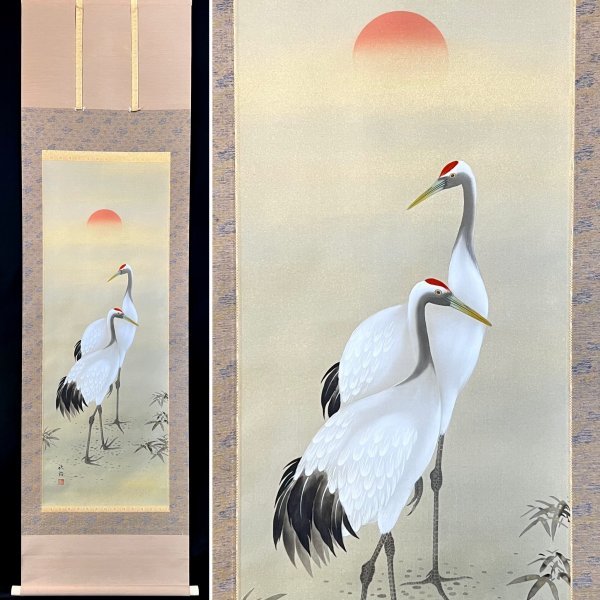 E1699 浄瑠璃寺 「吉祥天女像」 正絹 織物画 掛軸 軸箱 仏画