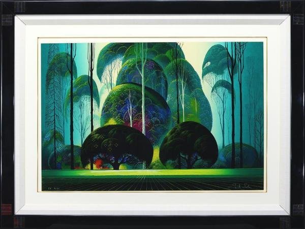 Eyvind earle アイヴァンド　アール（アイベンロール） Yahoo!オークション Eyvind 真作WISHアイベン・ロール Earle の落札