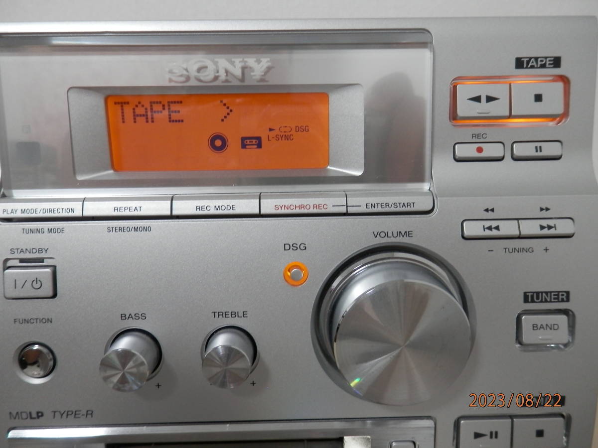 ソニー SONY CMT-J100 HCD-CP500MD メンテナンス済、リモコン付 動作