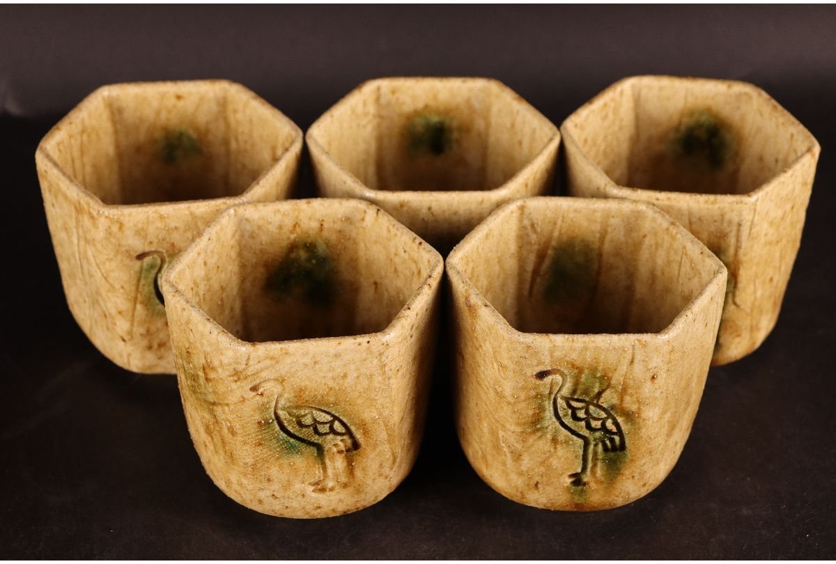 骨董８ 黄瀬戸？ 黄瀬戸高坏｜加藤三英 – BloomJapan 工芸品