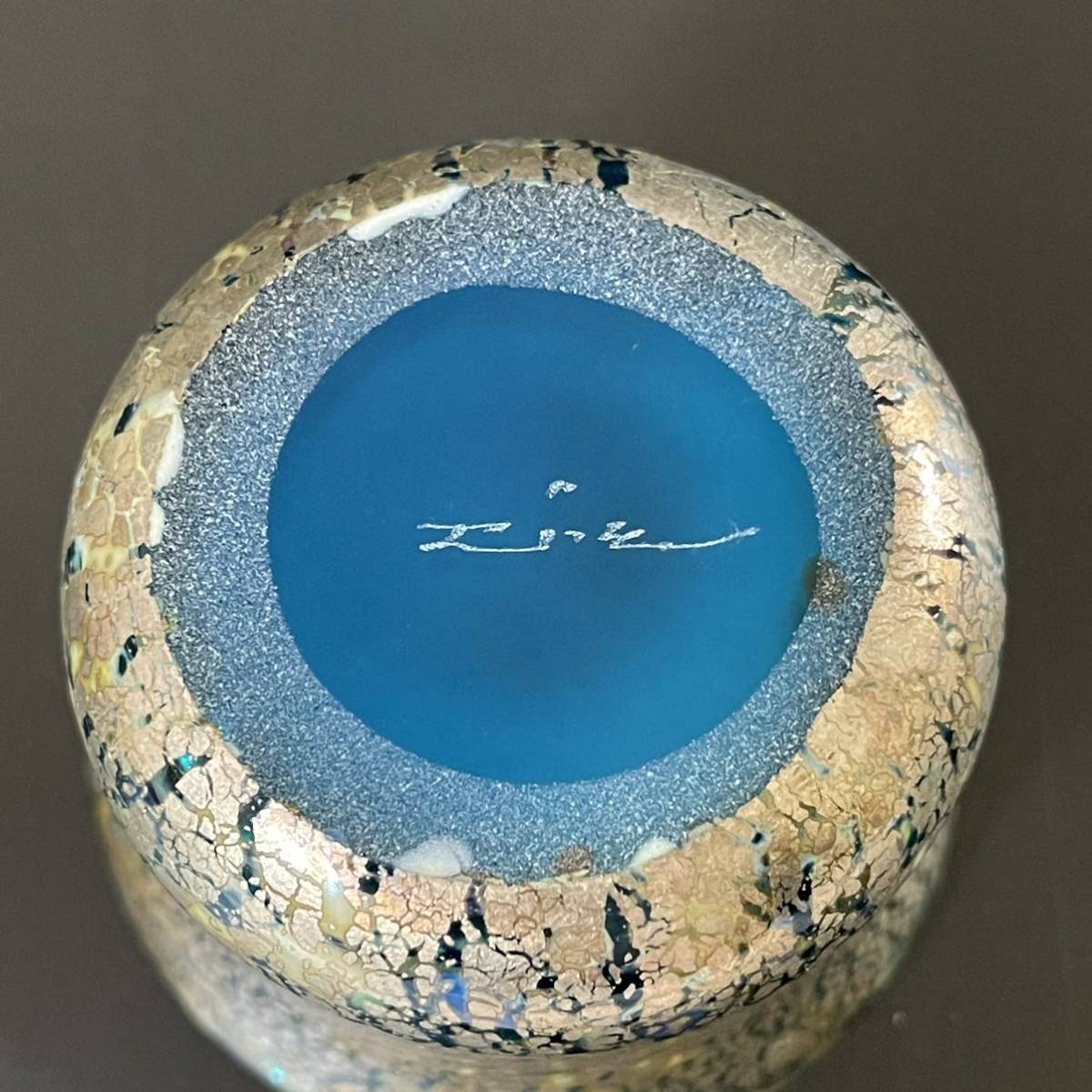 江副行昭手造り ガラスぐい呑み共箱