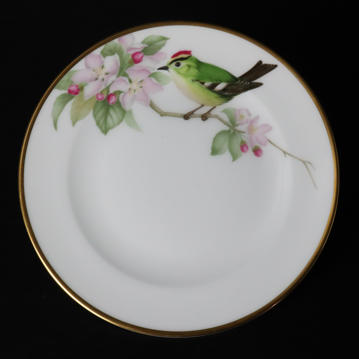 宙】大倉陶園 OKURA 野鳥シリーズ ケーキ皿 2枚 吾亦紅文 ティーカップ