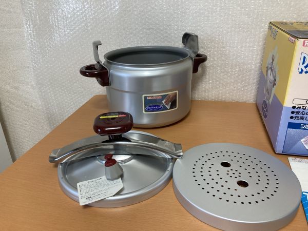 □RIKEN リケン 理研 家庭用圧力鍋 RF-60F 22㎝ 6.0L 一升