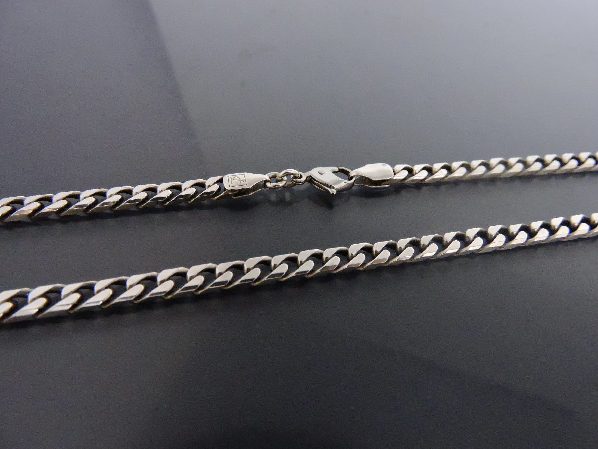 □綺麗【Leda レダシルマ ゲルマニウム 8面ダブル 喜平チェーン 50cm