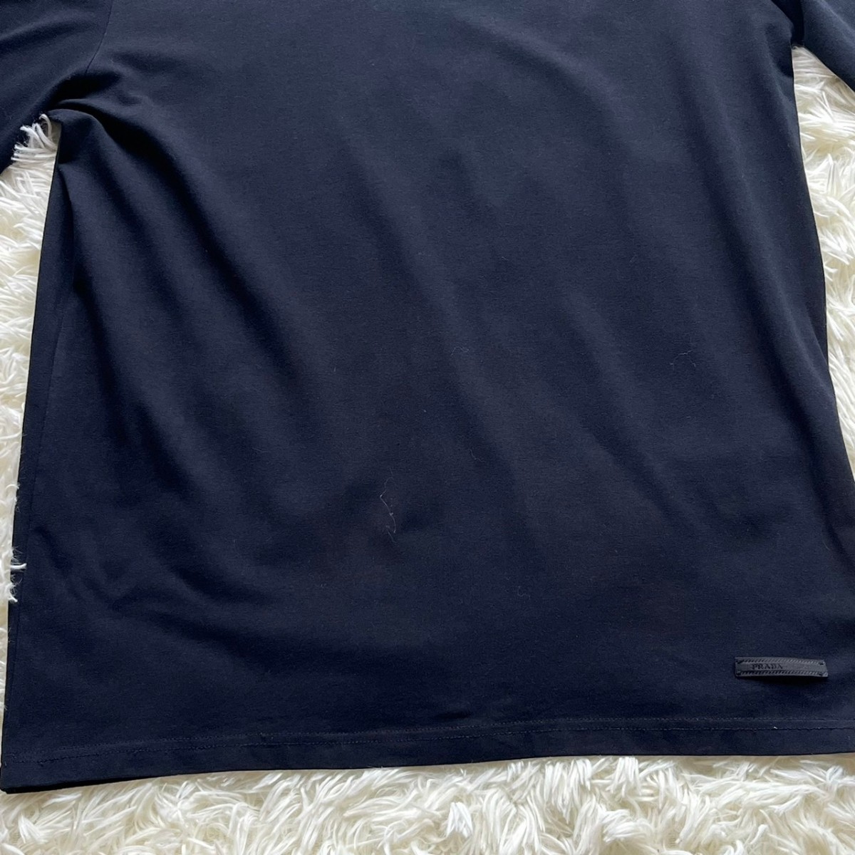 極美品/Lサイズ○PRADA プラダ Tシャツ 長袖 ロンT ブラック プラダ 