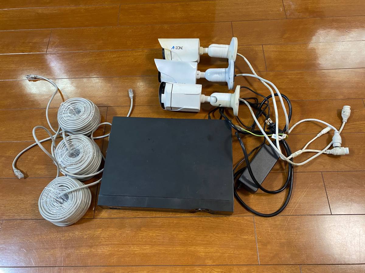 A-ZONE 800万画素 POE給電防犯カメラキット : A-ZONE: POE 防犯カメラ4