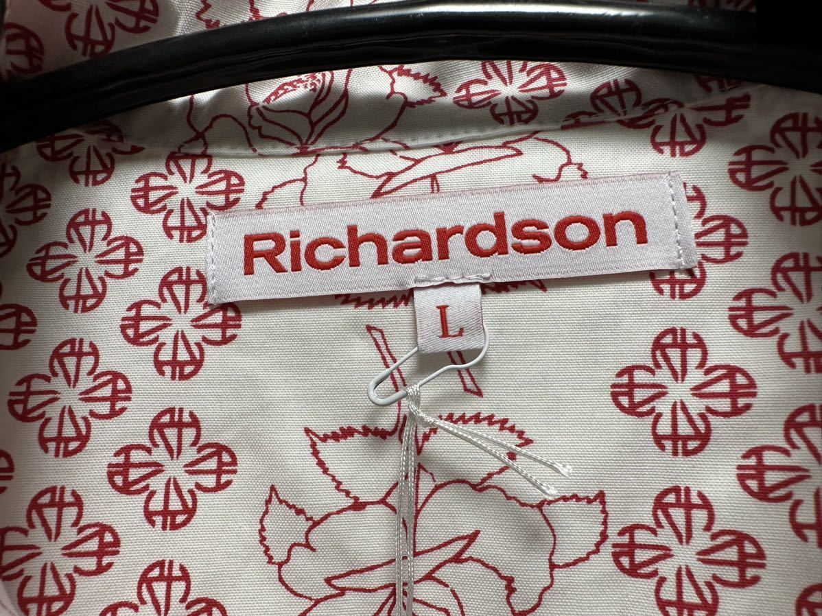 新品 L Richardson RH ROSE ALOHA SHIRTアロハシャツ 開襟シャツ 半袖  