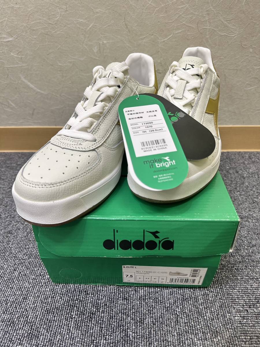 【EKA-3879OH】1円スタート メンズシューズ ４足まとめ BOEMOS diadora スニーカー スリッポン お洒落 サイズ要確認 タグ付き 保管品 靴