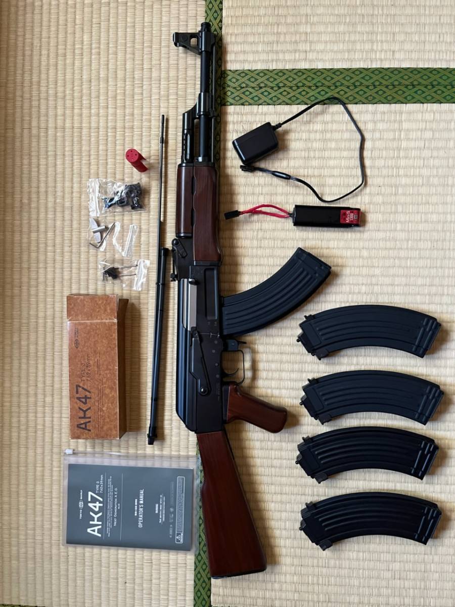 東京マルイ　次世代電動ガン ak47n type3 バッテリー マガジン2本 東京マルイ 次世代電動ガン ak47n type3 バッテリー マガジン2本