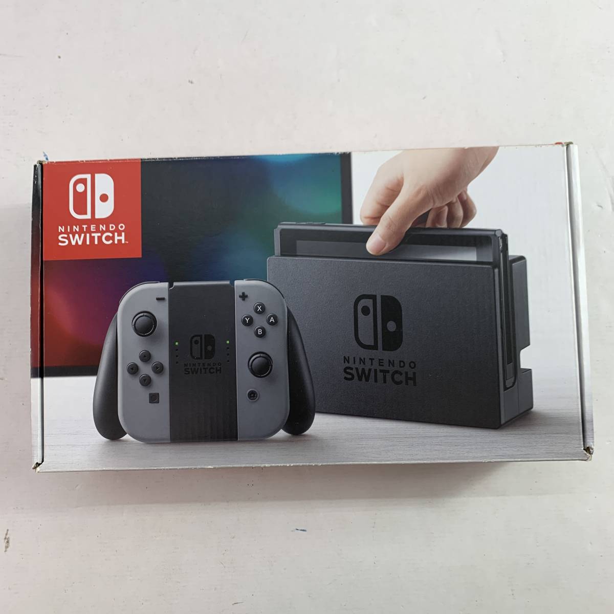 19938)〓【1円～】Nintendo Switch本体 旧型/HAC-001/グレー/非純正 