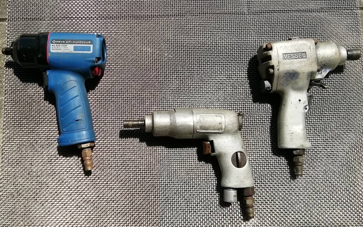 人気，新作登場 エアーツール インパクトレンチ ３点セット #(エアーインパクトレンチ)｜売買されたオークション情報、yahooの商品情報をアーカイブ公開 - オークファン エアーインパクトレンチ