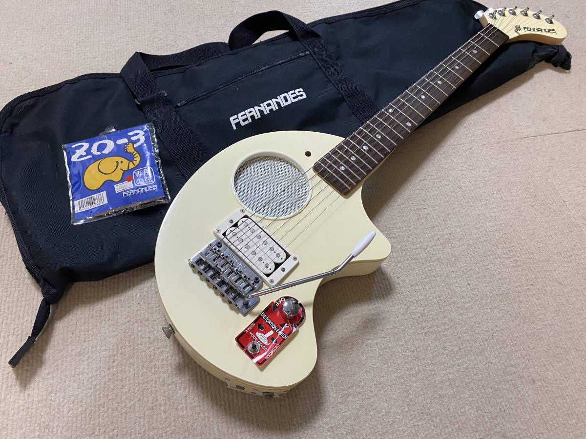 FERNANDES ZO-3 BASS ホワイト アンプ内蔵 ショートスケール